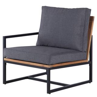 Loungehoek LeRoy II polyester/massief acaciahout - grijs/acaciahout