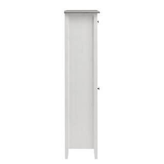 Midischrank Bergen Kiefer massiv - Kiefer Weiß / Kiefer Grau