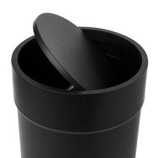 Cosmetica-afvalbak Touch polypropeen/thermoplastisch kunststof - Zwart