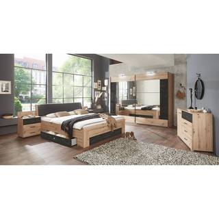 Futonbed Bristol Bruin - Kunstleer - Plaatmateriaal - 289 x 92 x 228 cm