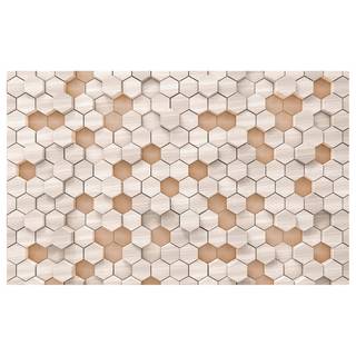 Papier peint intissé Woodcomb Nude Intissé - Marron
