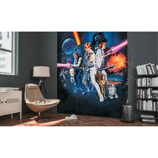 Fototapete Star Wars Poster Classic 1 Vlies - Bunt - Breite: 200 cm