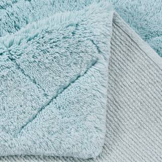 Badematte Cotton Pattern Baumwolle - Türkis - 60 x 100 cm