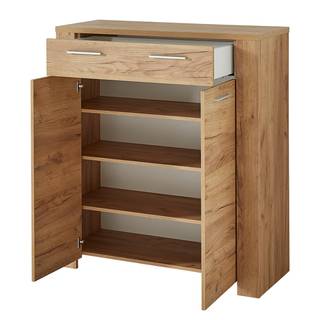 Garderobeset Castera I (4-delig) Navarra eikenhouten look/zilverkleurig