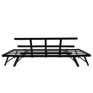 Gartenbank Torcy Aluminium / Polyester - Grau / Schwarz