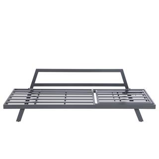 Gartenbank Ranco Aluminium / Polyester - Dunkelgrau / Hellgrau
