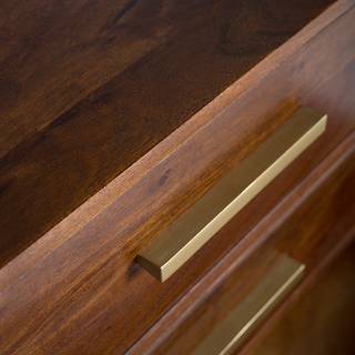 Kast LOGA Bruin - Massief hout - Metaal - 85 x 85 x 39 cm