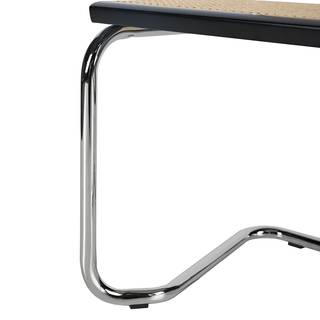 Freischwinger HOLM 2er-Set Schwarz - Chrom glänzend