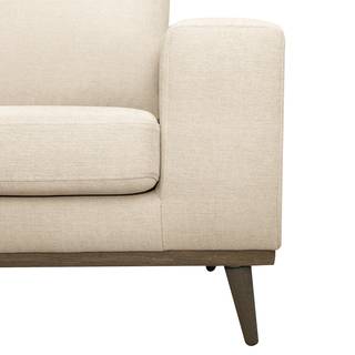 Sessel BOVLUND Strukturstoff Talta: Creme - Braun
