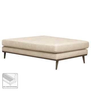 Recamiere BILLUND Strukturstoff - Strukturstoff Talta: Creme