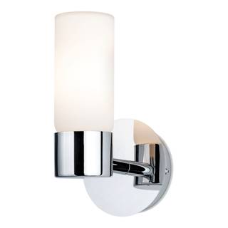 Applique salle de bain Eleon Verre dépoli / Chrome - 1 ampoule