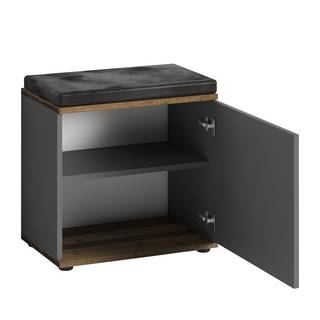 Compacte garderobe Chippewa Donkergrijs/Afvalhout look