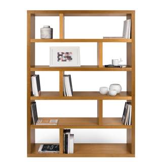 Open kast Dublin fineer van echt hout - Mukali - Hoogte: 173 cm