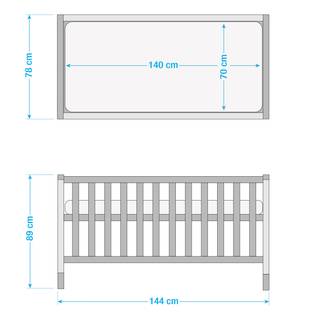 Babyzimmer-Set Caro II (3-teilig) Grau - Holzwerkstoff - 0 x 0 x 0 cm