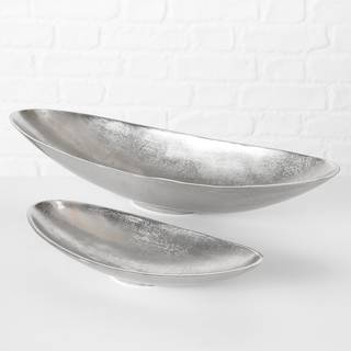 Schale Phönix (2-teilig) Aluminium - Silber