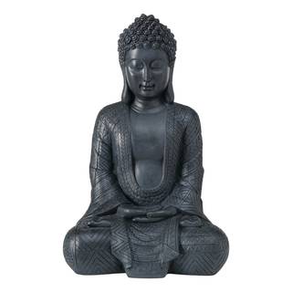 Boeddha Jarven I kunsthars - zwart - 30 x 68 cm