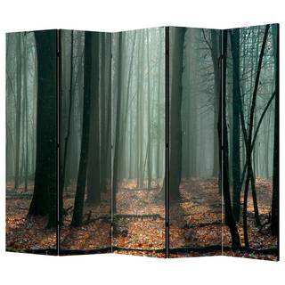 Kamerscherm Witch Forest II (set van 5) vlies/grenenhout - groen
