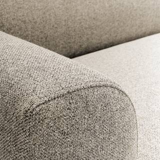 Sofa Lussant (3-Sitzer) Flachgewebe - Flachgewebe Shina: Beige - Schwarz