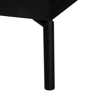 Sofa Grossa (3-Sitzer) Samt - Samt Vaia: Schwarz