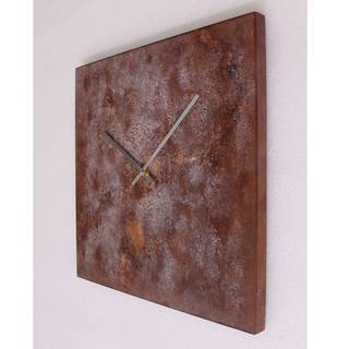Wandklok WT 7036 metaal - roestkleurig