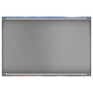Magneetbord - Duinpad op Sylt staal/speciale vinylfolie - blauw/bruin - 90 x 60 cm