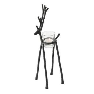Waxinelichthouder Alfred (3-delig) aluminium - zwart