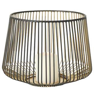 Windlicht Manoria I (set van 5) ijzer - Zwart