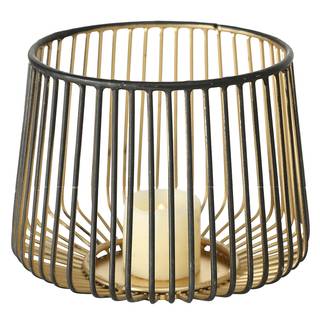 Windlicht Manoria I (set van 5) ijzer - Zwart