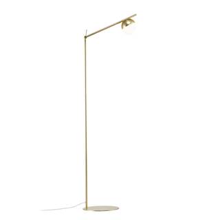 Stehleuchte Contina Opalglas / Stahl - 1-flammig - Messing