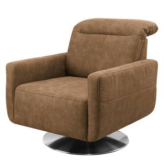 Fauteuil Montaner Microfibre - Microfibre Priya: Marron