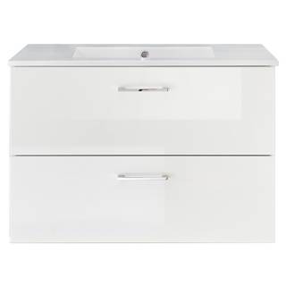 Mobile con lavabo Lombos II Bianco lucido