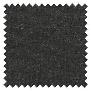 Canapé d’angle Valleres Tissu - Tissu Nila: Noir - Méridienne courte à gauche (vue de face) - Sans repose-pieds