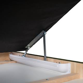 Ecksofa GAILLON mit Longchair Microfaser Cori: Dunkelgrün - Longchair davorstehend rechts