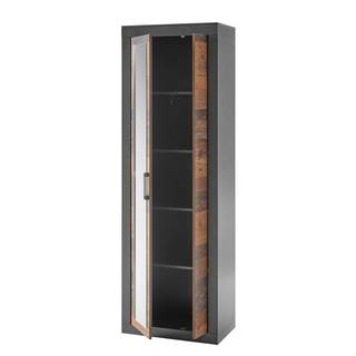 Garderobeset Buzan II (3-delig) oudhouten look/antracietkleurig