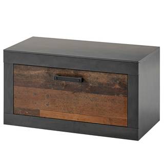 Garderobeset Buzan II (3-delig) oudhouten look/antracietkleurig