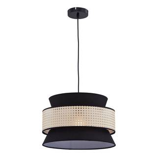 Hanglamp Le Tech III rotan/ijzer - 1 lichtbron
