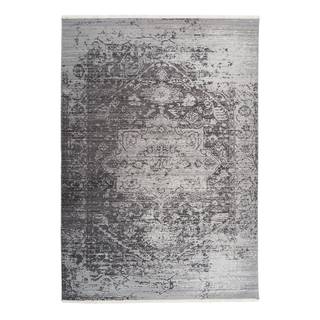 Laagpolig vloerkleed Baroque 800 kunstvezels - antracietkleurig - 160 x 230 cm