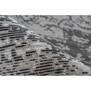 Laagpolig vloerkleed Baroque 800 kunstvezels - antracietkleurig - 160 x 230 cm
