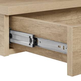 Bettanlage Barbourville Weiß - Braun - Holzwerkstoff - 305 x 99 x 212 cm