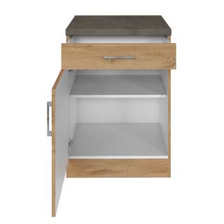 Unterschrank Sorrento I Wotaneiche Dekor - Breite: 50 cm