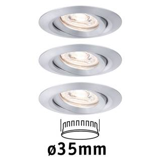 LED-inbouwlamp Nova VI kunststof/aluminium - 3 lichtbronnen