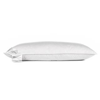 Kopfkissen White III Baumwollstoff / Gänsefedern - Weiß