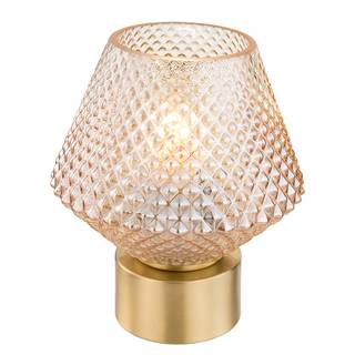 Tafellamp Tampere glas/ijzer - 1 lichtbron - Barnsteenkleurig