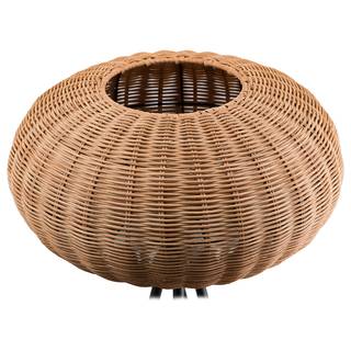 Lampadaire Rauma Fer / Rotin - 1 ampoule