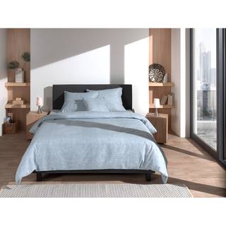 Bettwäsche Lino Renforce - Jeansblau - 135 x 200 cm + Kissen 80 x 80 cm