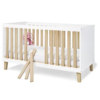 Babybett Lumi Weiß - Holzwerkstoff - 77 x 84 x 145 cm