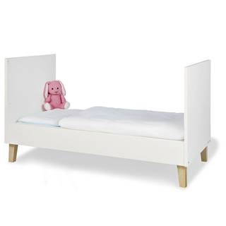 Babybett Lumi Weiß - Holzwerkstoff - 77 x 84 x 145 cm