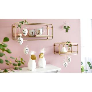 Wandregal Torce Metall - Gold - Breite: 61 cm