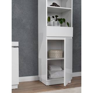 Hochschrank Emblaze Hochglanz Weiß