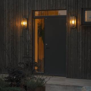 Wandleuchte Carpi III Klarglas / Aluminium - 1-flammig